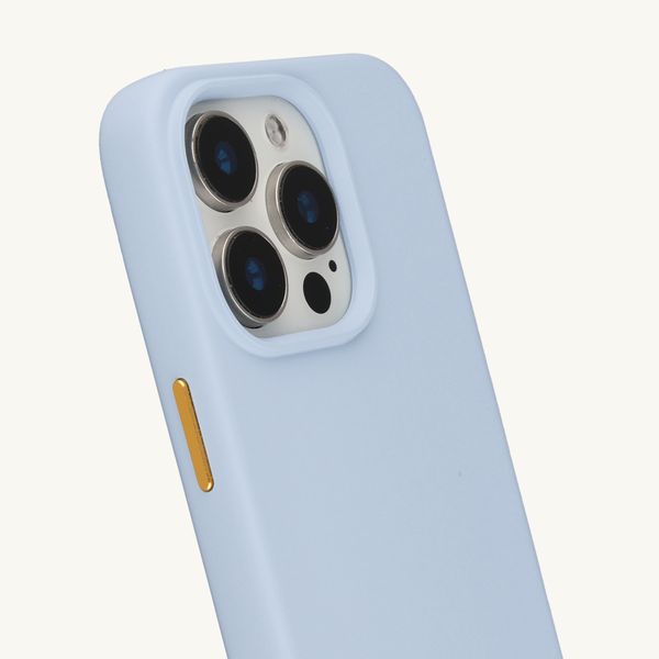 Selencia Cover posteriore Rivièra con MagSafe con ganci rimovibili Apple iPhone 15 Pro - Powder Blue