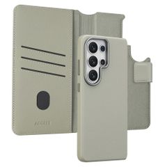 Accezz Cover in pelle 2 in 1 con MagSafe Samsung Galaxy S26 Ultra - Light Grey