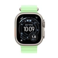 Apple Cinturino Ocean Apple Watch | 44/45/46/49 mm - Neon / Green Natural Titanium