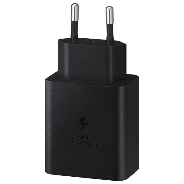 Samsung Adattatore di alimentazione originale con cavo USB-C - Caricatore - Connessione USB-C - Ricarica rapida - 45 Watt - 1,8 metri - Nero
