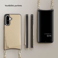 Selencia Cover per telefono Nova con cordino e portacarte Samsung Galaxy A36 / A56 - Beige