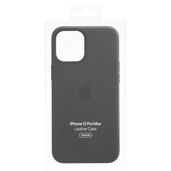 Apple Cover in Pelle MagSafe  iPhone 12 Pro Max  - Nero