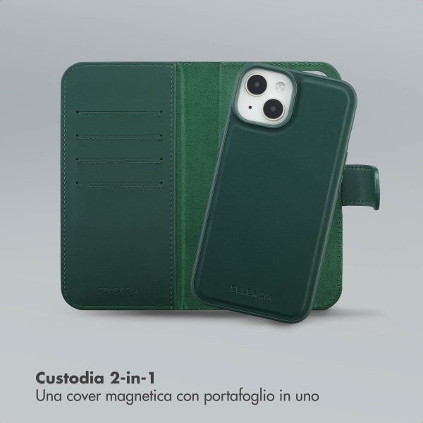 Selencia Libreria rimovibile Olyn con MagSafe Apple iPhone 14 / 13 - Verde