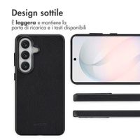 Accezz Cover in Pelle con MagSafe Samsung Galaxy S26 - Onyx Black