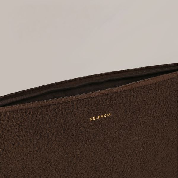 Selencia Cover laptop teddy 13-14 pollici - Choco Brown