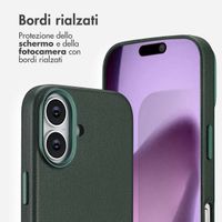 Accezz Cover in Pelle con MagSafe Apple iPhone 17 - Cedar Green
