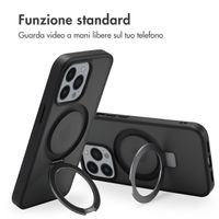 Accezz Cover con anello e supporto con MagSafe Apple iPhone 13 Pro - Nero