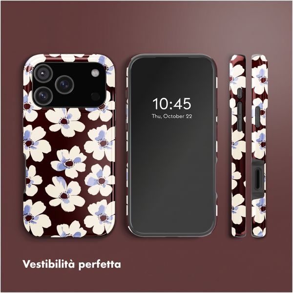 Selencia Cover posteriore Vivid con MagSafe Apple iPhone 18 Pro / 17 Pro - Choco Flower Pop