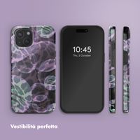 Selencia Cover posteriore Vivid con MagSafe Apple iPhone 15 - Leo Bubble Green