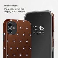 Selencia Cover Posteriore Vivid Apple iPhone 11 - Happy Dots Chocolate