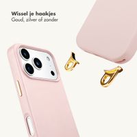 Selencia Cover posteriore Rivièra con MagSafe con ganci rimovibili Samsung Galaxy A37 (5G) - Sorbet Pink