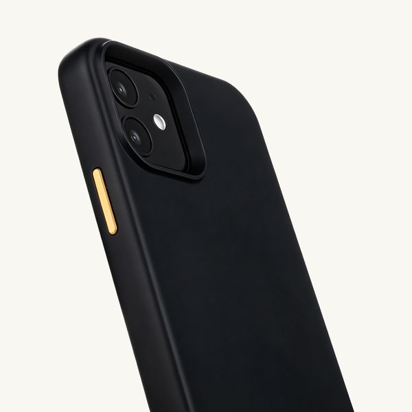 Selencia Cover posteriore Rivièra con MagSafe con ganci rimovibili iPhone 12 / 12 Pro - Velvet Black