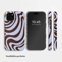 Selencia Cover Posteriore Vivid Apple iPhone 15 - Dream Swirl Chocolate