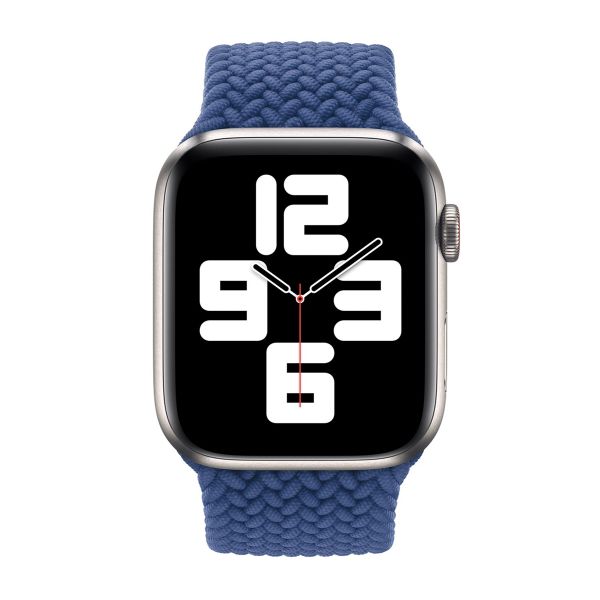 Apple Cinturino Solo intrecciato Apple Watch | 44/45/46/49 mm - Taglia 10 - Atlantic Blue