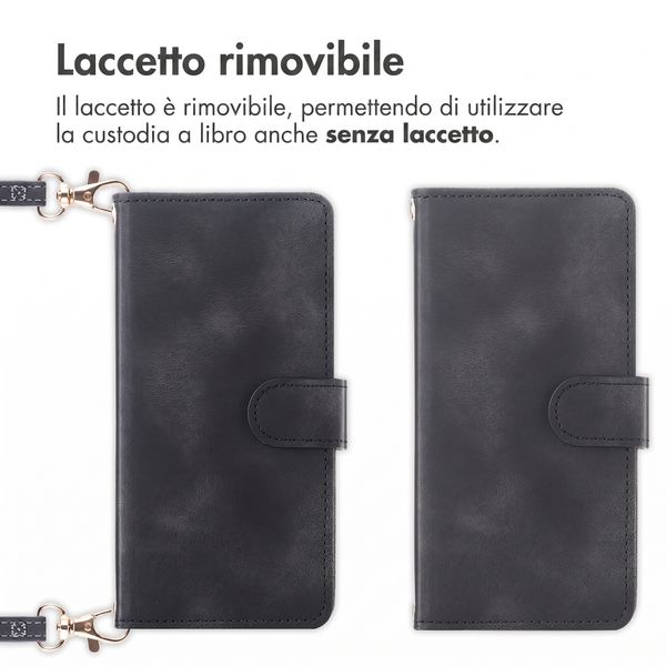 imoshion Cover a libro con Cordino Samsung Galaxy A27 (5G) - Nero
