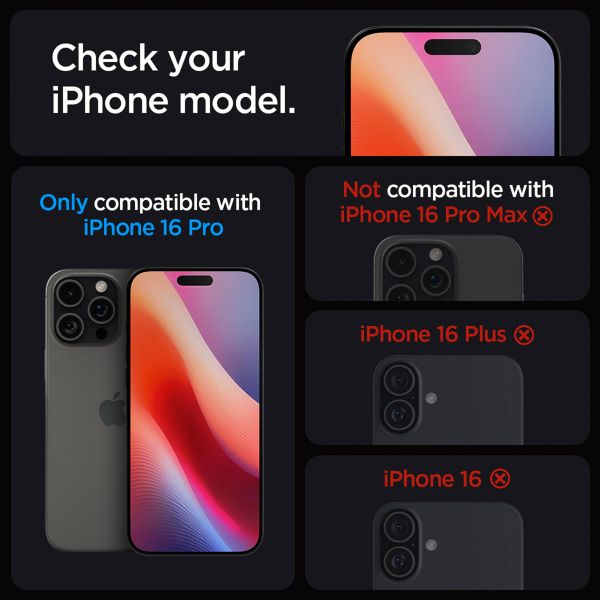 Spigen Vetro temperato privacy GLAStR EZ Fit + Applicatore - confezione da 2 Apple iPhone 17 / 17 Pro / 16 Pro