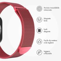 imoshion Cinturino milanese magnetico Apple Watch | 38/40/41/42 mm - Taglia M - Rosso