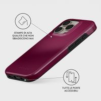 Burga Cover Posteriore Resistente con MagSafe Apple iPhone 16 Pro - Dark Cherry