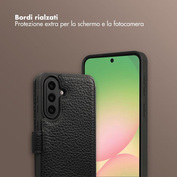 Selencia Cover Riva con MagSafe e cordino Samsung Galaxy A57 (5G) - Nero