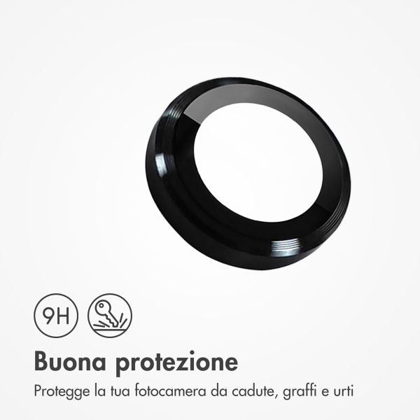 imoshion 2 Pack Protezione Lente Fotocamera per Apple iPhone 17e / 16e - Nero