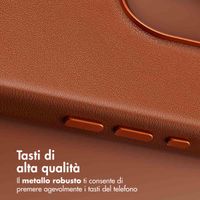 Accezz Cover in Pelle con MagSafe Apple iPhone 16 Pro Max - Sienna Brown