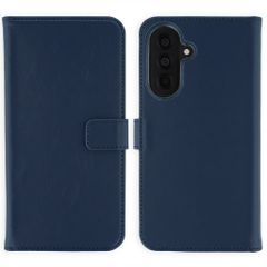 Selencia Cover a libro in vera pelle Samsung Galaxy A37 (5G) - Blu scuro