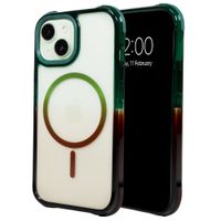 Selencia Cover MagSafe Gradient Apple iPhone 15 - Verde / Marrone