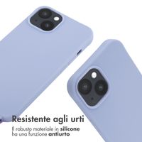 imoshion Cover in Silicone con Cordino Apple iPhone 14 - Viola