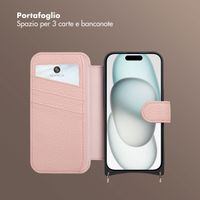 Selencia Cover Riva con MagSafe e cordino Apple iPhone 15 - Old Pink
