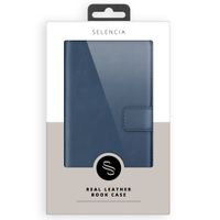 Selencia Cover a libro in vera pelle Apple iPhone 12 Pro Max - Blu