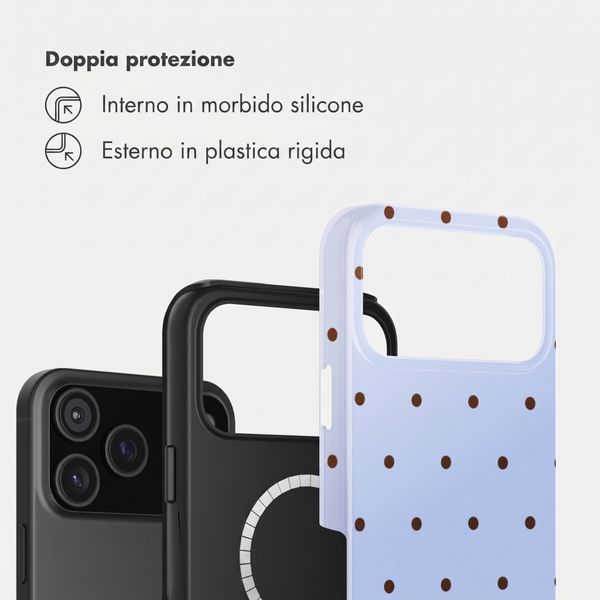Selencia Cover posteriore Vivid con MagSafe Apple iPhone 17 Pro - Happy Dots Digital Sky