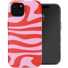 Selencia Cover posteriore Vivid con MagSafe Apple iPhone 15 - Dream Swirl Pink