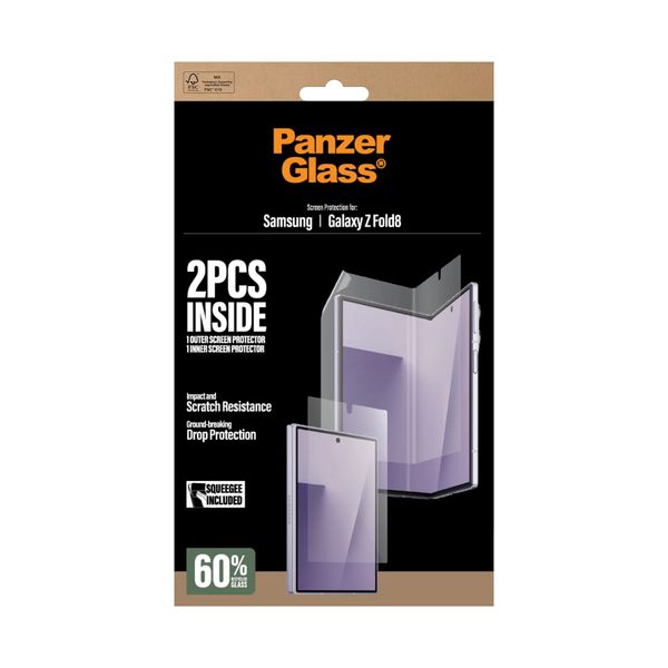 PanzerGlass Film de protection d'écran en verre & en film Samsung Galaxy Z Fold 8
