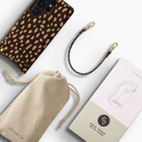 Selencia Nova cover posteriore in vera pelle con portacarte Samsung Galaxy S26 Ultra - Fawn Chic