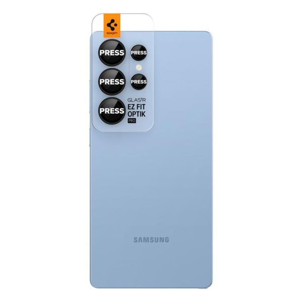 Spigen Optik Pro EZ Fit Lens Protector - Protezione lente fotocamera (confezione da 2) per Samsung Galaxy S25 Ultra