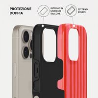 Burga Cover Posteriore Resistente con MagSafe Apple iPhone 16 Pro - Pomegranate