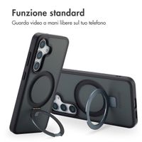 Accezz Cover con anello e supporto con MagSafe Samsung Galaxy S25 - Nero