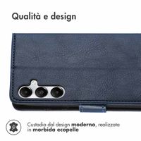 imoshion Cover a libro di Lusso Samsung Galaxy A35 - Blu scuro