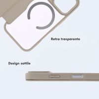 imoshion Bookcase trasparente con MagSafe Apple iPhone 18 Pro Max / 17 Pro Max - Beige