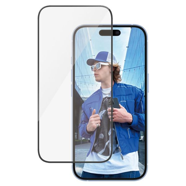 PanzerGlass Protezione Schermo Ultra-Wide Fit incl. Applicatore in Confezione Originale Apple iPhone 16 / 15