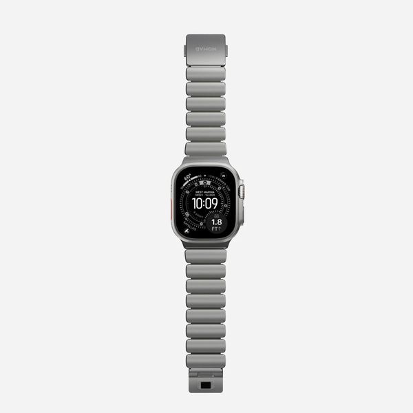 Nomad Cinturino Stratos Apple Watch | 44/45/46/49 mm - Forest Green / Natural Titanium