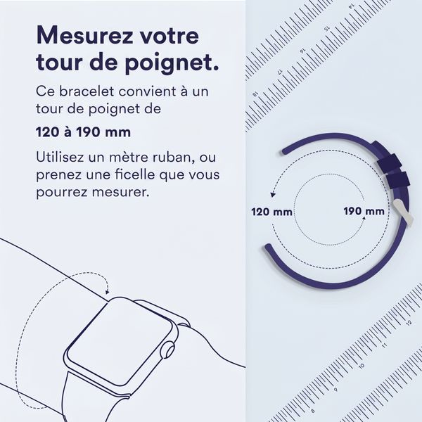 imoshion Milanees magnetisch bandje Apple Watch | 38/40/41/42 mm - Zilver