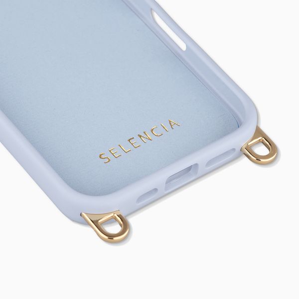 Selencia Cover posteriore Rivièra con MagSafe con ganci rimovibili Apple iPhone 16 - Powder Blue