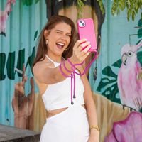 imoshion Cover in Silicone con Cordino Apple iPhone 14 Pro - Fluor Roze