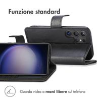 imoshion Cover a libro di Lusso Samsung Galaxy S24 Ultra - Nero