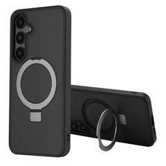 Accezz Cover con anello e supporto con MagSafe Samsung Galaxy S24 Plus - Nero