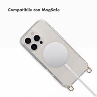 Selencia Cover posteriore Rivièra MagSafe con gancini rimovibili Apple iPhone 16 Pro - Trasparente