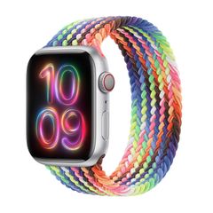 Apple Cinturino Solo intrecciato Apple Watch | 38/40/41/42 mm - Taglia 4 - Pride Edition