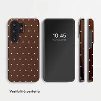 Selencia Cover posteriore Vivid con MagSafe Samsung Galaxy S26 Ultra - Happy Dots Chocolate