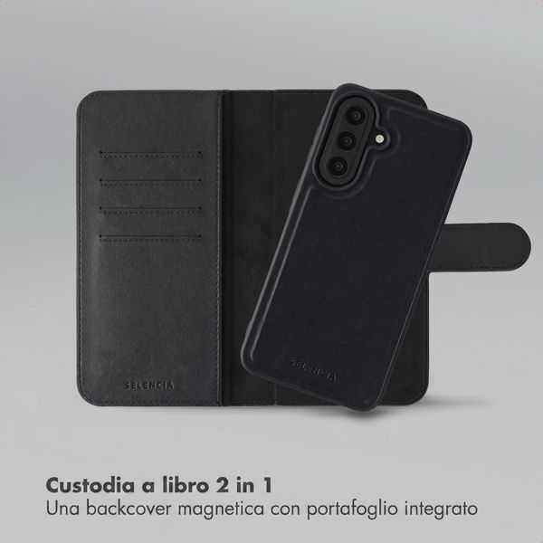 Selencia Libreria rimovibile Olyn con MagSafe Samsung Galaxy A57 (5G) - Nero